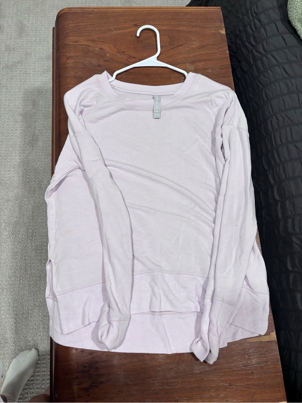 Athleta Coaster Luxe Sweatshirt Light Pink Women’s XS